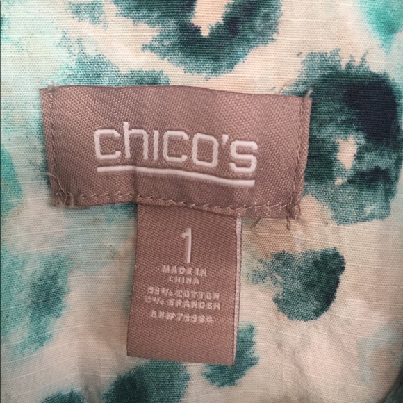 Chico’s Green Blazer Jacket Lightweight  Size 1 - Picture 3 of 8